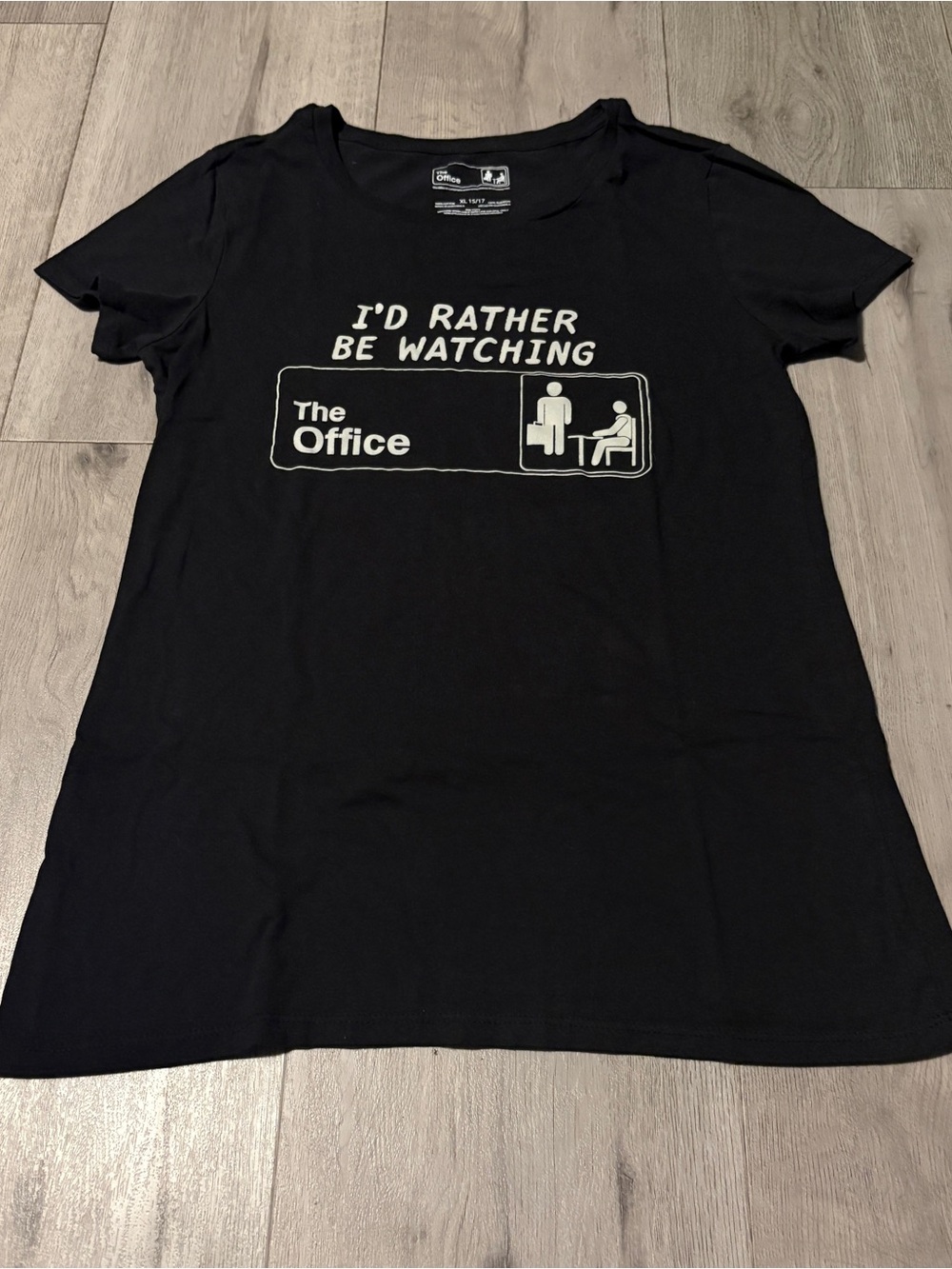 The Office Black Graphic Crewneck Tee - Women's